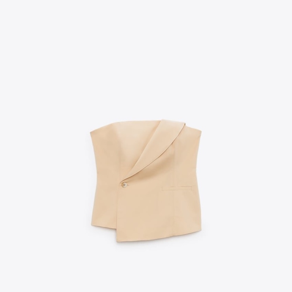 Tube top, beige perfect condition!
